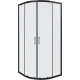 Душевое ограждение Good Door Cube R-100-C-B КУ00018 100*100 профиль черный матовый стекло прозрачное