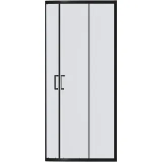 Душевое ограждение Good Door Cube R-100-C-B КУ00018 100*100 профиль черный матовый стекло прозрачное