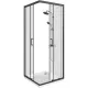 Душевое ограждение Good Door Cube CR-80-C-B КУ00019 80*80 профиль черный матовый стекло прозрачное