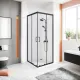 Душевое ограждение Good Door Cube CR-100-C-B КУ00021 100*100 профиль черный матовый стекло прозрачное