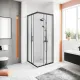 Душевое ограждение Good Door Cube CR-100-C-B КУ00021 100*100 профиль черный матовый стекло прозрачное