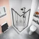 Душевое ограждение Good Door Cube CR-100-C-B КУ00021 100*100 профиль черный матовый стекло прозрачное