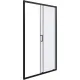 Душевое ограждение Good Door Cube WTW-120-C-B КУ00027 120 профиль черный матовый стекло прозрачное
