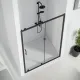 Душевое ограждение Good Door Cube WTW-130-C-B КУ00028 130 профиль черный матовый стекло прозрачное
