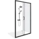 Душевое ограждение Good Door Cube WTW-130-C-B КУ00028 130 профиль черный матовый стекло прозрачное