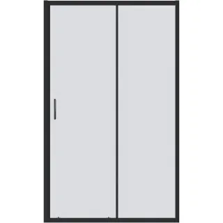 Душевое ограждение Good Door Cube WTW-130-C-B КУ00028 130 профиль черный матовый стекло прозрачное