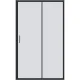 Душевое ограждение Good Door Cube WTW-130-C-B КУ00028 130 профиль черный матовый стекло прозрачное