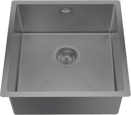 Кухонная мойка Iddis Edifice графит 440x440