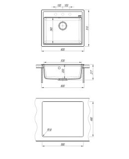 Кухонная мойка ABBER Quarz AQ2902S песочный