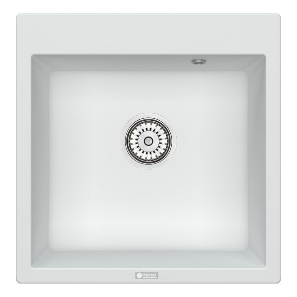 Мойка кухонная Point Арбель PN3001W 51 см  белый