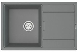 Мойка кухонная Point Лаура PN3005AL 78 см серый