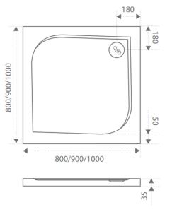 Экран Good Door Квадро 90