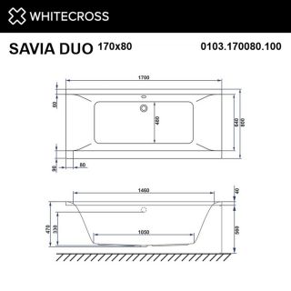 Гидромассажная ванна WHITECROSS Savia Duo 0103.170080.100.SMART.WH 170x80 Smart золото Гидромассажная ванна WHITECROSS Savia Duo 0103.170080.100.SMART.WH 170x80 Smart золото