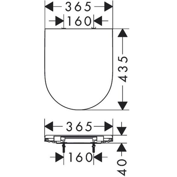 Сиденье для унитаза Hansgrohe GladeLake S 60112450 белый
