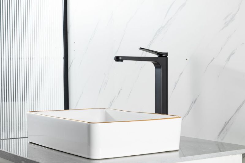 Смеситель для раковины Gappo G1010-26 чёрный Смеситель для раковины Gappo G1010-26 чёрный