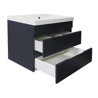 Тумба с раковиной Azario Эстима CS00094587 60 см графит