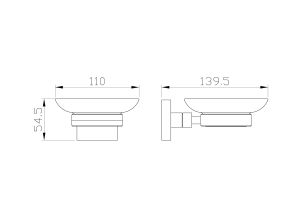 Мыльница с держателем Wonzon & Woghand Polo WW-8922-BN брашированный никель
