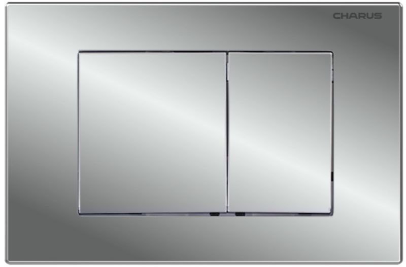 Комплект унитаза с инсталляцией CHARUS SET.125W.21.1 клавишей смыва хром