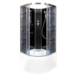 Душевая кабина Deto BМ4510 N (без крыши) BLACK 100х100х208 см Душевая кабина Deto BМ4510 N (без крыши) BLACK 100х100х208 см
