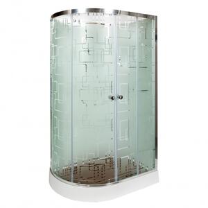 Душевая кабина Deto ЕМ1511 R N (без крыши) 110х80х208 см