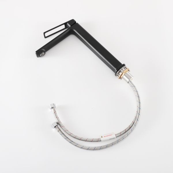Смеситель высокий для раковины Gid Niagara L057-BM-D L057BMD черный матовый