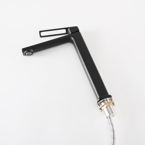 Смеситель высокий для раковины Gid Niagara L057-BM-D L057BMD черный матовый