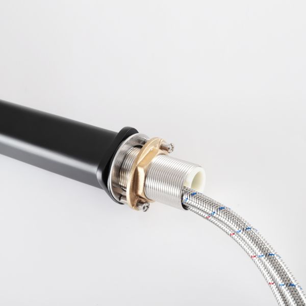 Смеситель высокий для раковины Gid Niagara L057-BM-D L057BMD черный матовый