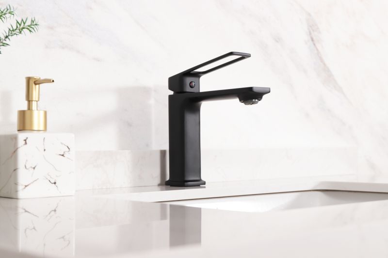 Смеситель для раковины Gid Niagara L057-BM-K L057BMK черный матовый