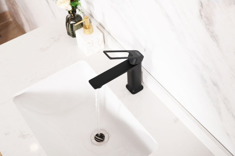 Смеситель для раковины Gid Niagara L057-BM-K L057BMK черный матовый