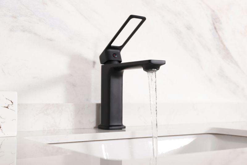 Смеситель для раковины Gid Niagara L057-BM-K L057BMK черный матовый