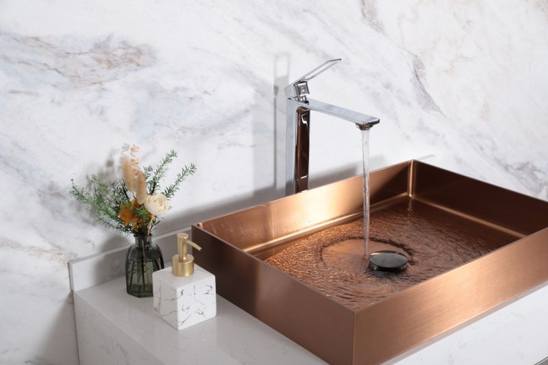 Смеситель высокий для раковины Gid Niagara L057-CH-D L057CHD хром