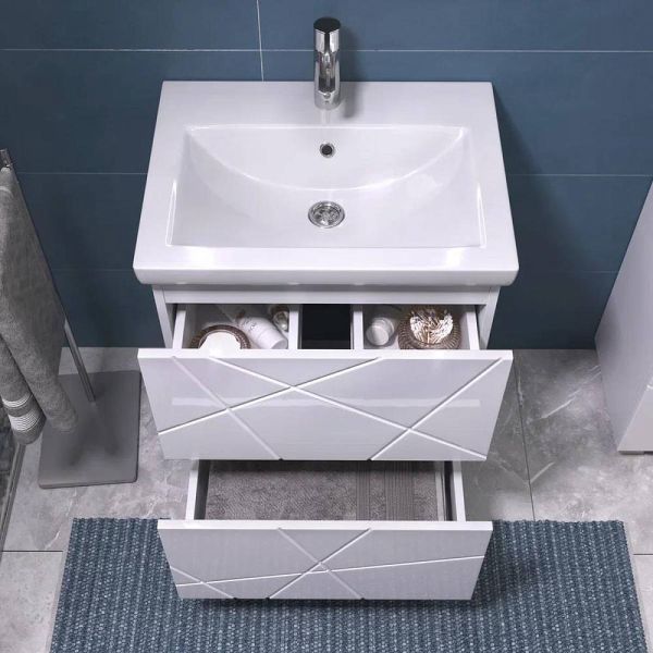 Тумба под раковину напольная Vigo Geometry 015 60 см белый