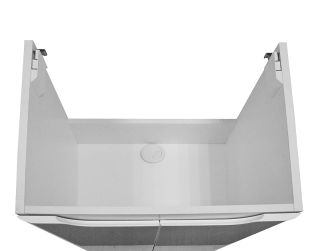 Тумба с раковиной Azario Lotos CS00094663 50 см белый глянец