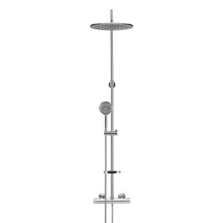 Душевая стойка Swedbe Hermes 9091G1 с термостатическим смесителем для душа хром/серый Душевая стойка Swedbe Hermes 9091G1 с термостатическим смесителем для душа хром/серый