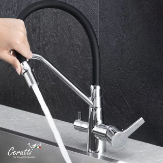 Cмеситель для кухни Ceruttispa ЭЛЬЗЕ BN (ELSE BN) CT12123 никель матовый