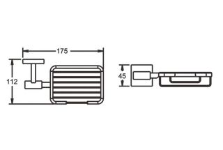 Мыльница Rose RG3004H золото/чёрный Мыльница Rose RG3004H золото/чёрный