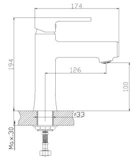 Смеситель для раковины Haiba HB10652 хром