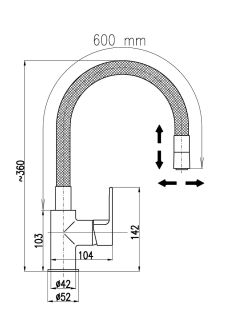 Смеситель для кухни Rav Slezak Colorado CO119.5/10 хром