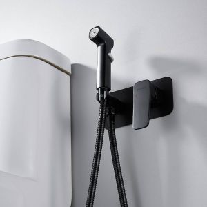 Гигиенический душ со смесителем Shevanik S9905H чёрный