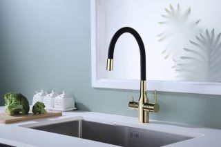 Смеситель для кухни Paulmark Salix Sa213419-G золото Смеситель для кухни Paulmark Salix Sa213419-G золото