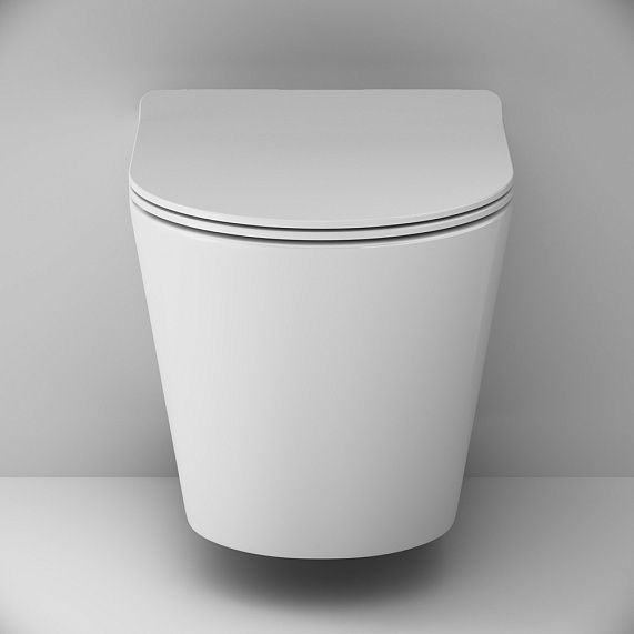 Унитаз подвесной  AM.PM Sunny C85C1701SC безободковый с сиденьем микролифт белый