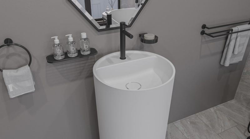 Напольная раковина Whitecross Pantheon 0708.043043.200 43см белый матовый