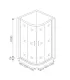 Душевое ограждение Good Door Latte R-100-G-WE 100*100 профиль белый, стекло grape