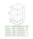Душевое ограждение Good Door Latte CR-120-80-C-WE 120*80 профиль белый, стекло прозрачное