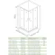 Душевое ограждение Good Door Latte CR-120-80-G-WE 120*80 профиль белый, стекло grape