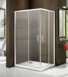 Душевое ограждение Good Door Latte CR-120-80-G-WE 120*80 профиль белый, стекло grape