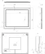 Зеркало La Fenice Cubo FNC-02-CUB-BG-80-60 синее матовое 80 см