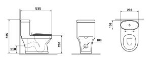 Детский унитаз Laguraty W 01 белый