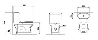 Детский унитаз Laguraty W 01 белый Детский унитаз Laguraty W 01 белый