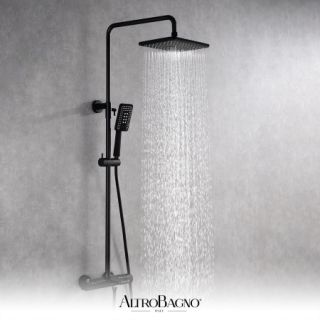 Душевая система с термостатом AltroBagno Lamberto 030417 NeOp черный матовый Душевая система с термостатом AltroBagno Lamberto 030417 NeOp черный матовый
